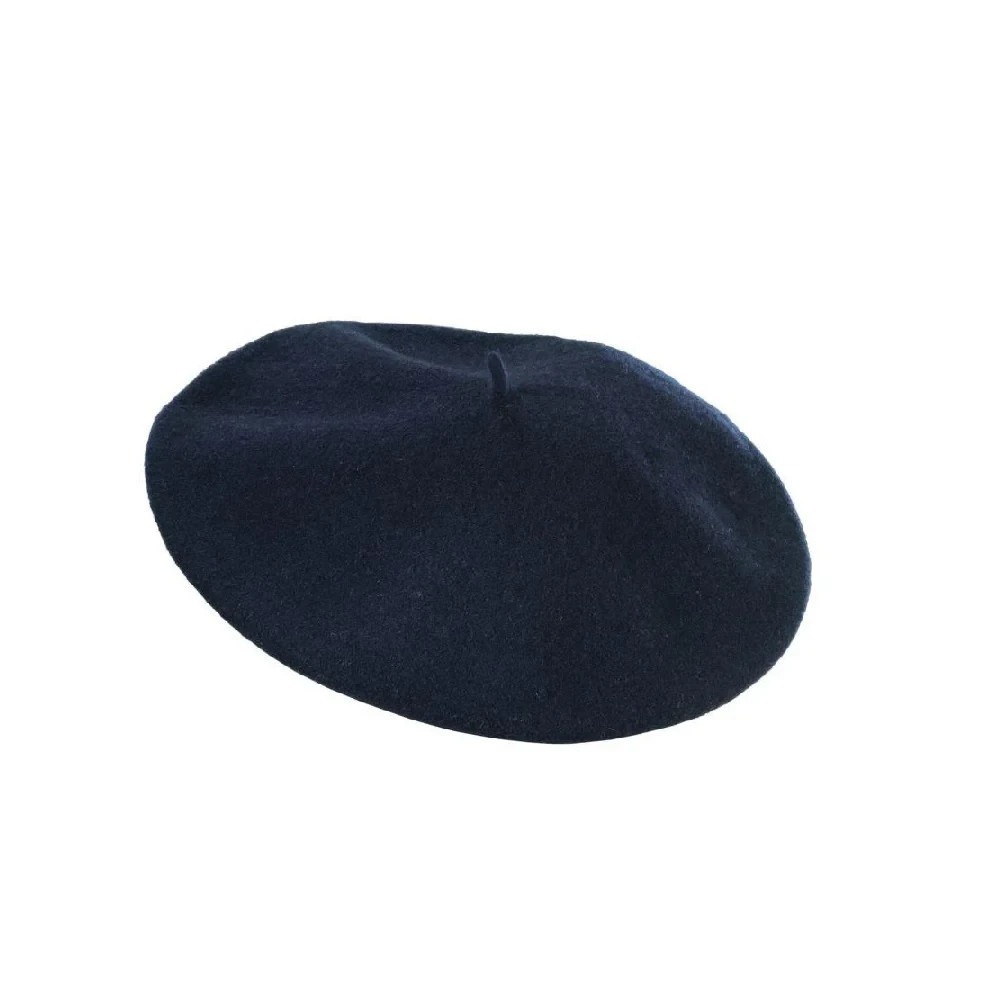 Scala Beret 100% Wool Navy Blue Traditional‎ French Style Painter Basque Vintage